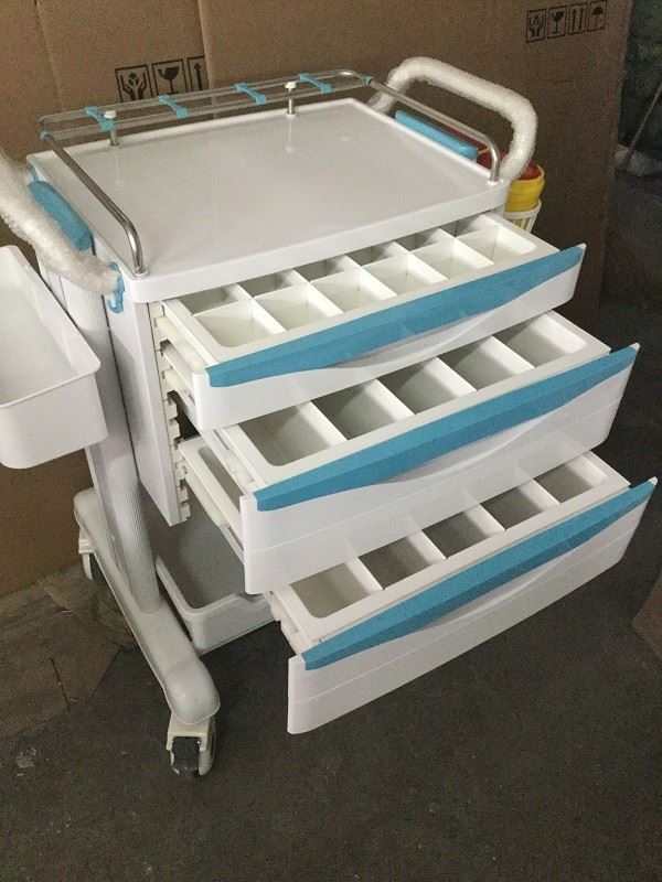 Emergency Resuscitation Trolley With Passive Lock System factory